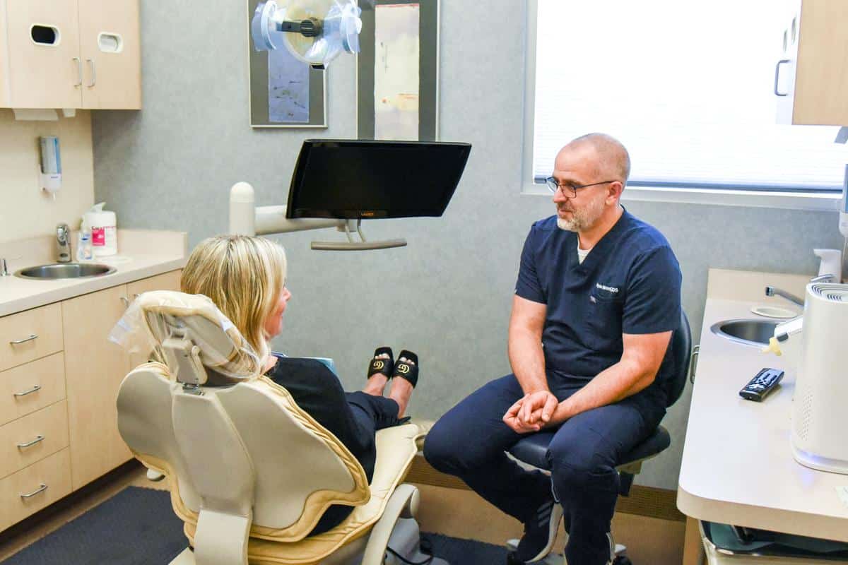 Dr. Monti kind dentist patient consultation expert dental treatment oral care